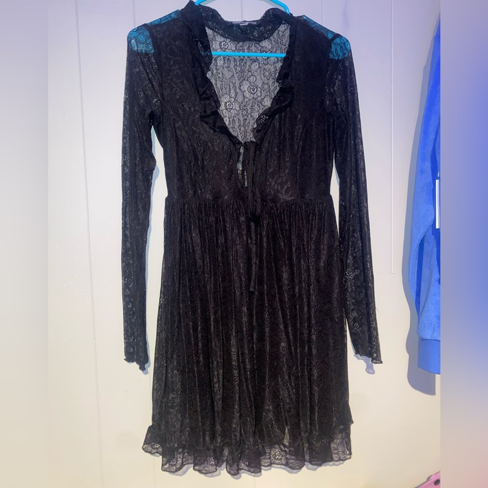 Black lace dress from Urban Outfitters